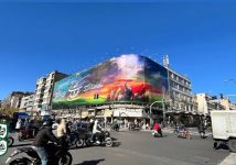نمایی از دیوارنگاره «ایرانِ علی» ایران علی